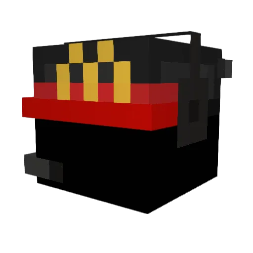 Eblanchick Minecraft avatar head, 3D render