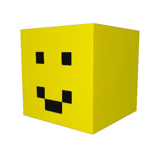Ebling_Mis Minecraft avatar head, 3D render
