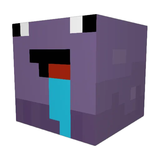 Eblotorgovec Minecraft avatar head, 3D render