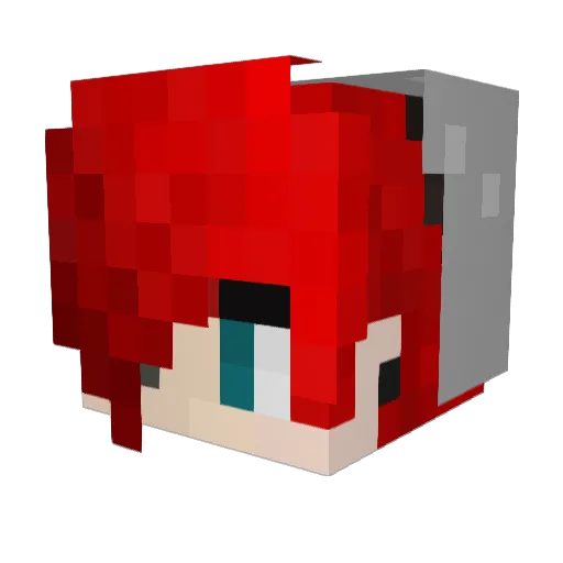 Ebola69 Minecraft avatar head, 3D render