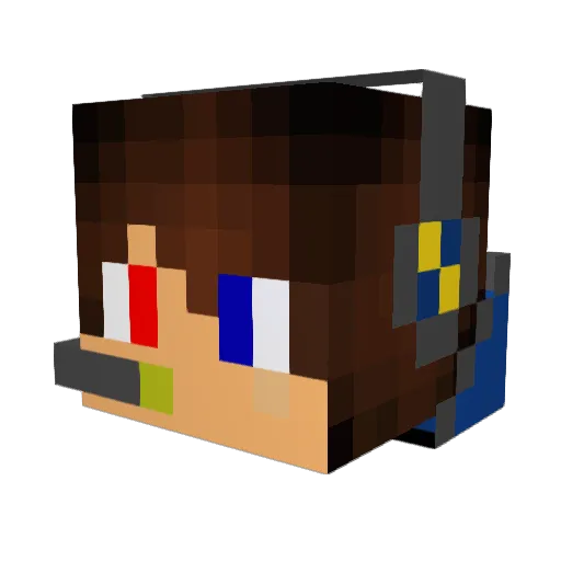 Ebolas148 Minecraft avatar head, 3D render