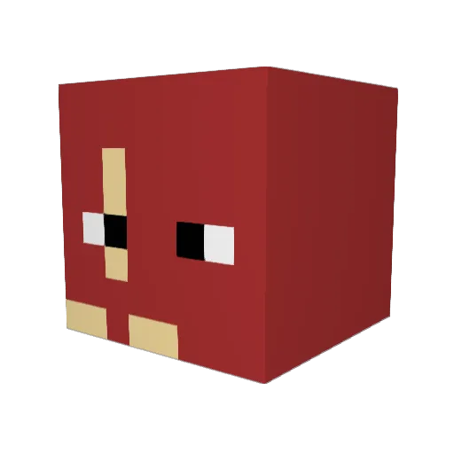 EbonicGent Minecraft avatar head, 3D render