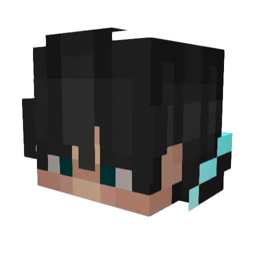 EboyMac Minecraft avatar head, 3D render