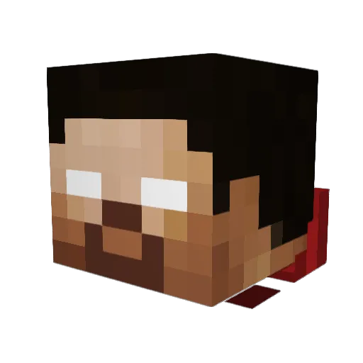Eboy_17 Minecraft avatar head, 3D render