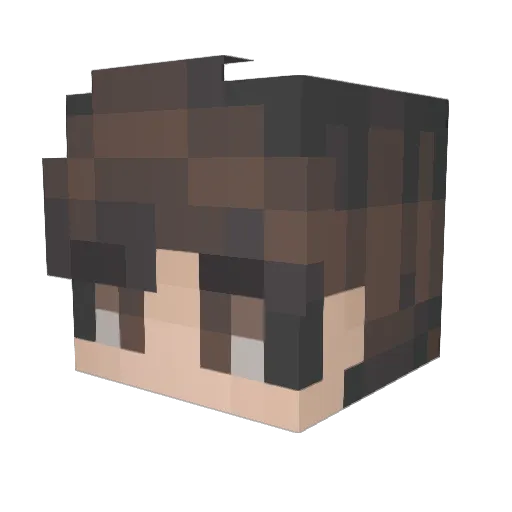 Eboy_liiam Minecraft avatar head, 3D render
