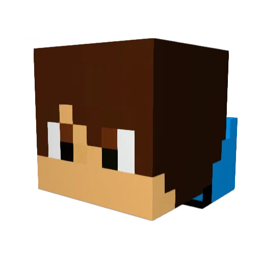 Ebrahim_Alsayed Minecraft avatar head, 3D render