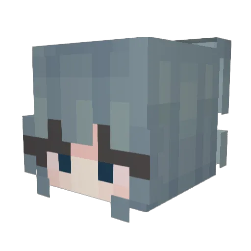 EbsRae Minecraft avatar head, 3D render
