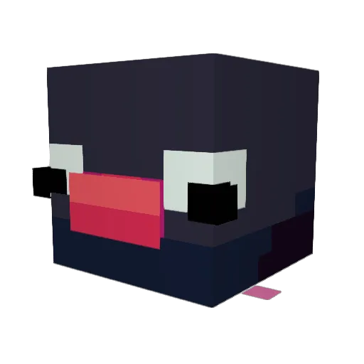 EbsV Minecraft avatar head, 3D render
