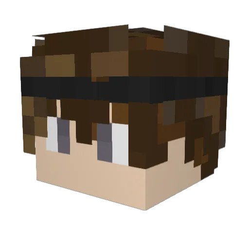 Ebsen2407 Minecraft avatar head, 3D render