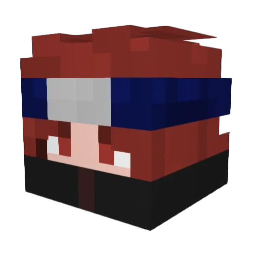 Ebu_mp3 Minecraft avatar head, 3D render