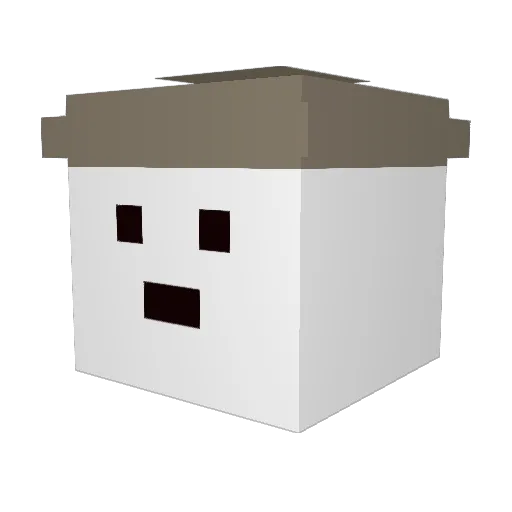 Eby_HD Minecraft avatar head, 3D render