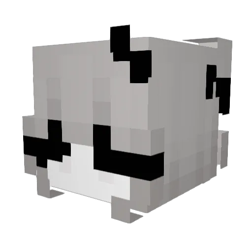 Ebyna Minecraft avatar head, 3D render