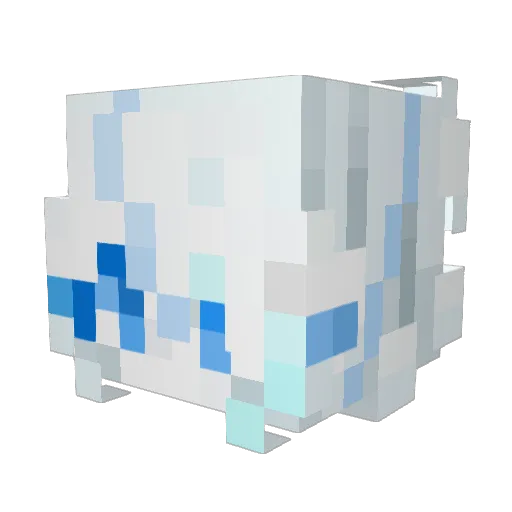 Ecaa43 Minecraft avatar head, 3D render