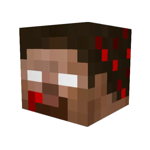Ecansd Minecraft avatar head, 3D render