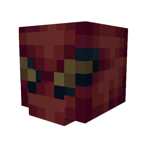 EccApe Minecraft avatar head, 3D render