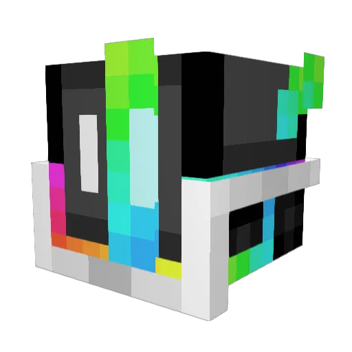 Ecentral Minecraft avatar head, 3D render