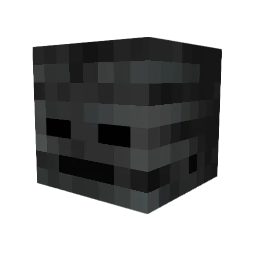 Ecess Minecraft avatar head, 3D render