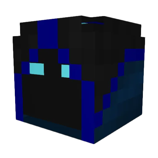 Ech00000 Minecraft avatar head, 3D render