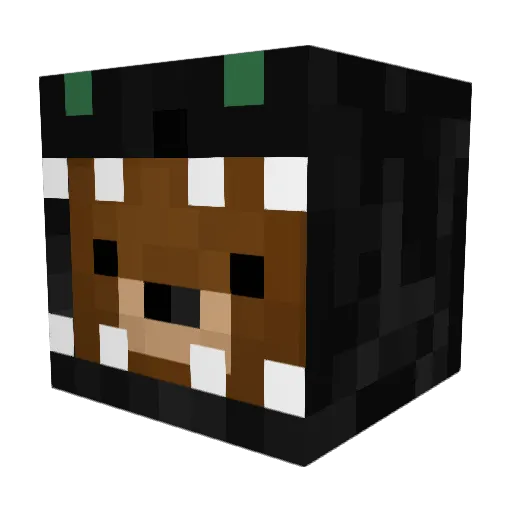 Echens Minecraft avatar head, 3D render