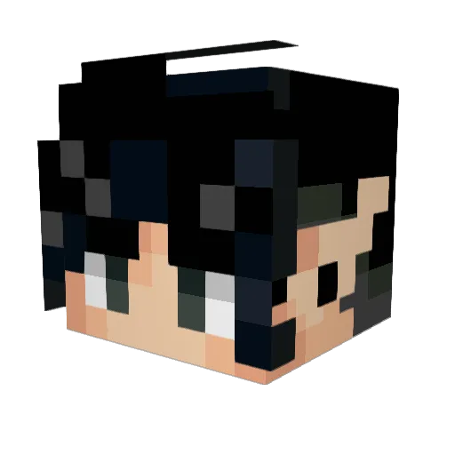 Echiizen Minecraft avatar head, 3D render