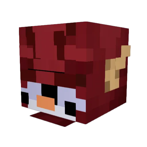 Echo1326 Minecraft avatar head, 3D render