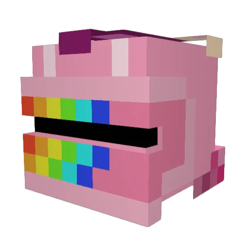 Echo21773 Minecraft avatar head, 3D render