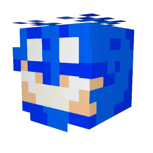 EchoBoost Minecraft avatar head, 3D render