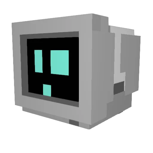 EchoBot_SN99 Minecraft avatar head, 3D render