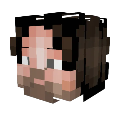 EchoBravo4 Minecraft avatar head, 3D render