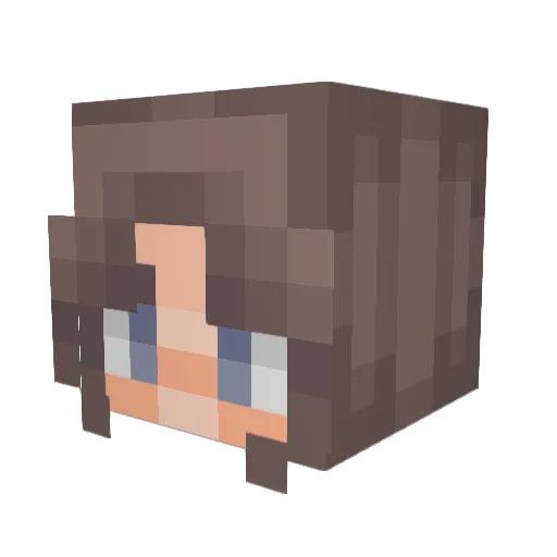 EchoFlint Minecraft avatar head, 3D render
