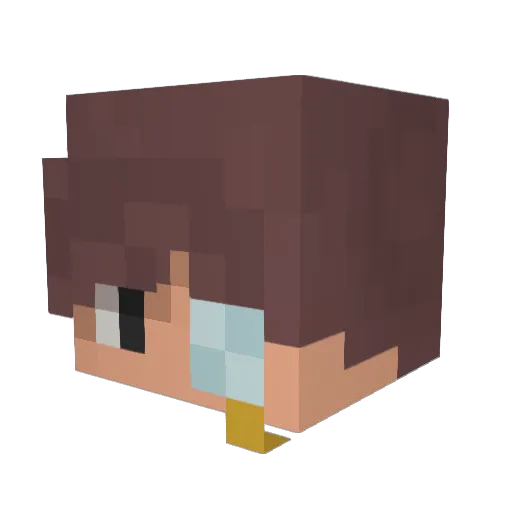 EchoGabs Minecraft avatar head, 3D render