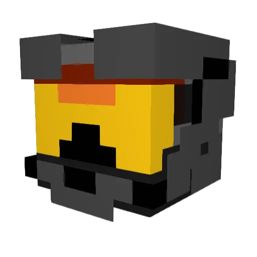 EchoKnight1 Minecraft avatar head, 3D render