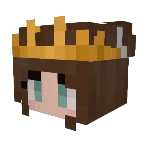EchoLuu Minecraft avatar head, 3D render