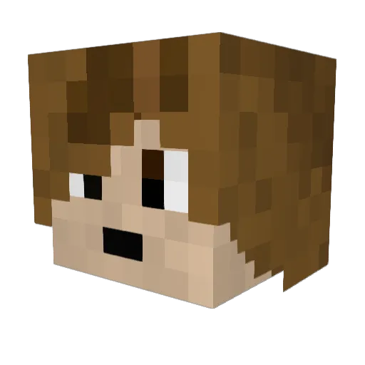 EchoPyrus Minecraft avatar head, 3D render