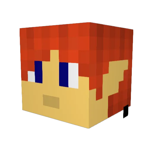 EchoSquad Minecraft avatar head, 3D render