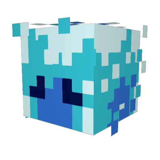 EchoThePanMan Minecraft avatar head, 3D render