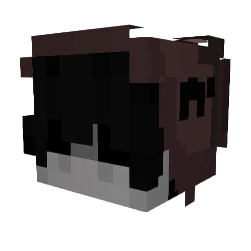 EchoThing Minecraft avatar head, 3D render