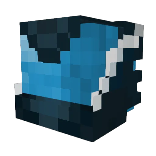 EchoXMC Minecraft avatar head, 3D render