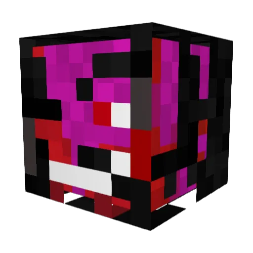 Echo_11 Minecraft avatar head, 3D render