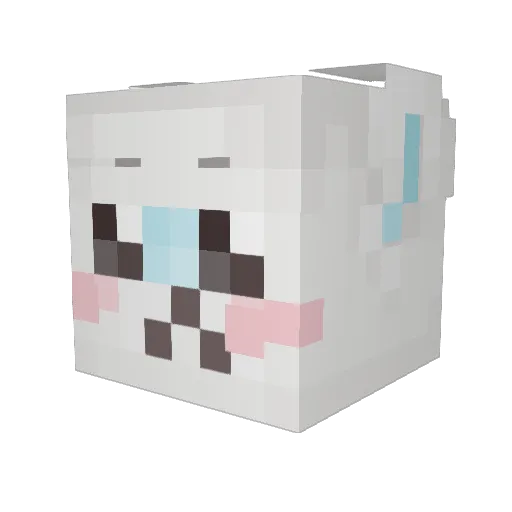 Echo_219 Minecraft avatar head, 3D render