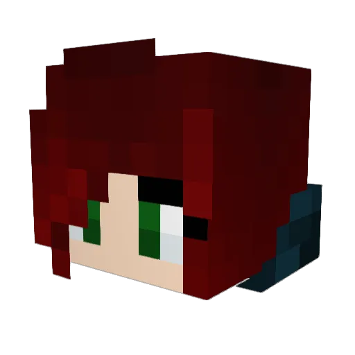 Echo_Lisz Minecraft avatar head, 3D render