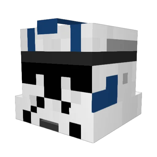 Echo_The_Average Minecraft avatar head, 3D render