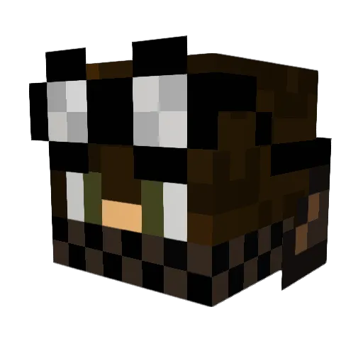 Echo_XVII Minecraft avatar head, 3D render