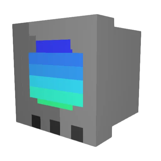 Echobitz Minecraft avatar head, 3D render