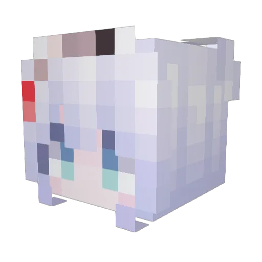 Echoderd Minecraft avatar head, 3D render