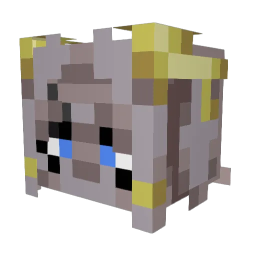 Echoed_Ruby Minecraft avatar head, 3D render