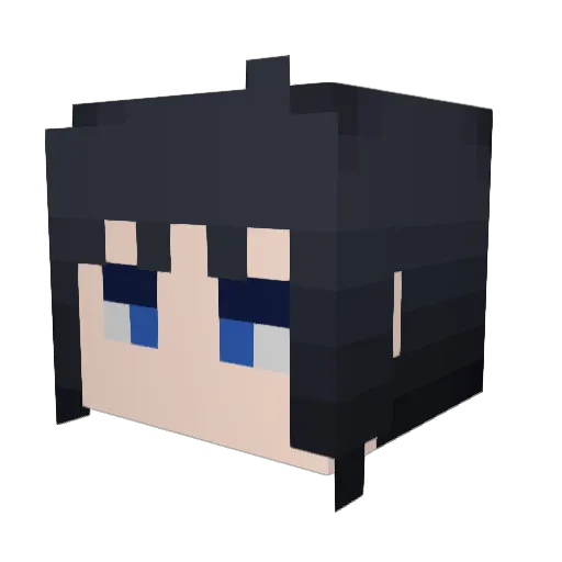 Echoes69 Minecraft avatar head, 3D render