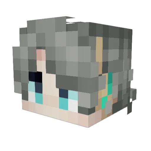 EchoesOfShadoi Minecraft avatar head, 3D render