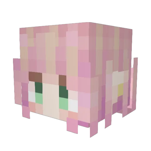EchoesUniverse Minecraft avatar head, 3D render