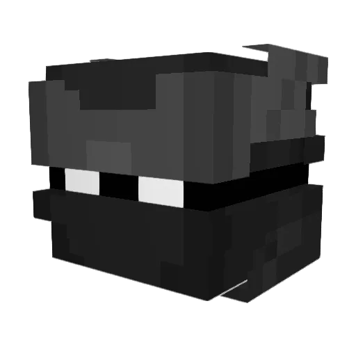 Echoified Minecraft avatar head, 3D render